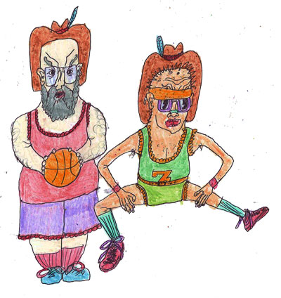 Bob and Sumpy play some 1-on-1