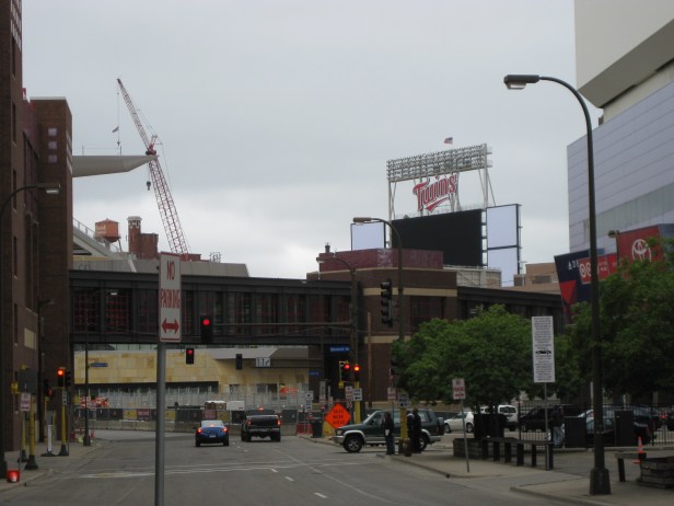 Target Field Construction Minneapolis, Minnesota June 7, 2009 Target Field looks much more official with that giant Twins logo up!