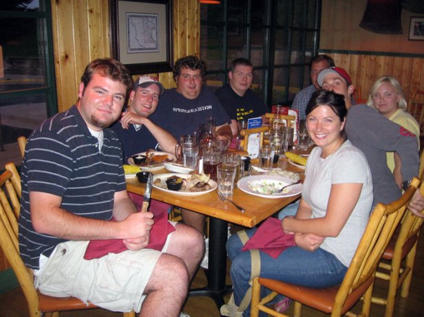 2006 - 24th birthday - The gang went out to dinner at Timberlodge and then went dancing at the country night club in Cottage Grove.