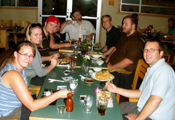 2009 - 27th birthday - Lauren planned a surprise dinner at Fuji-Ya Japanese restaurant in Uptown.  Photo credit: Liz Burke.