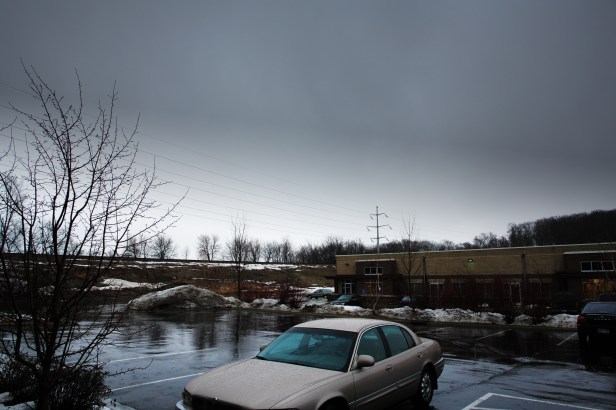 Rainy March day in Chanhassen, Minnesota