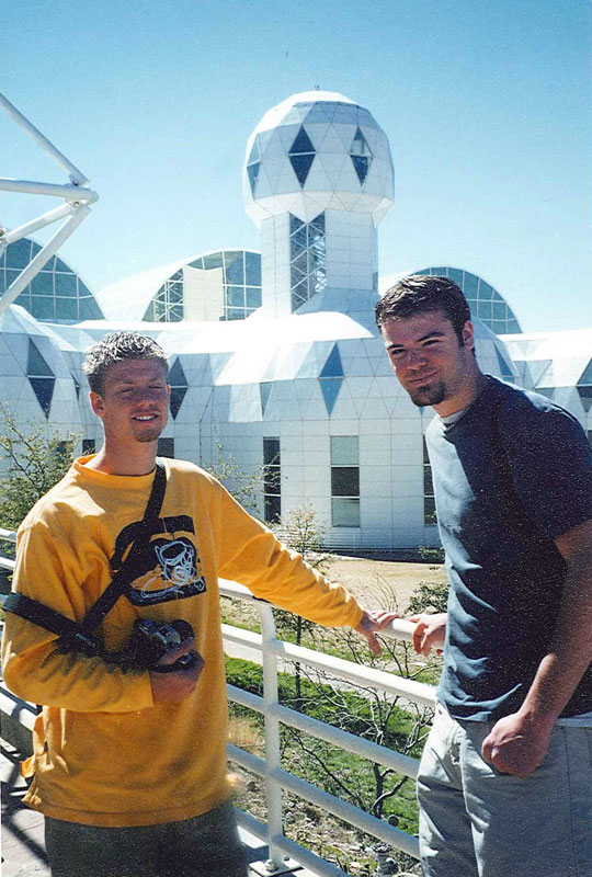 Brandon Hanson and I tour the real BioDome.