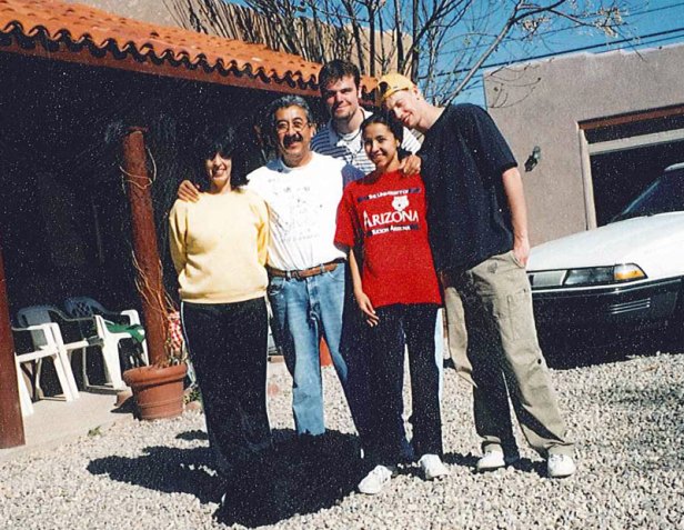 Brandon and I with the Colchado family, moments before heading home.