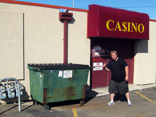 Jason plans to win big at Pierre, South Dakota's Aces and Eights Casino.