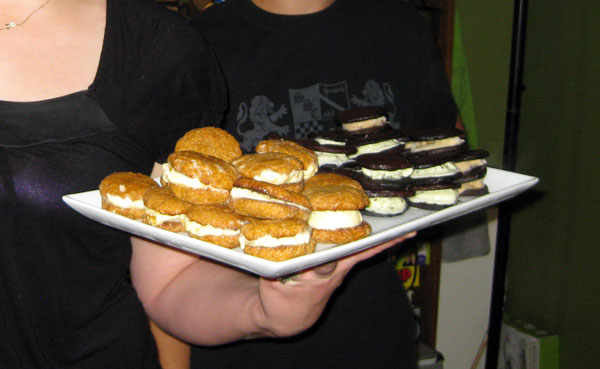 Lauren made ice cream sandwiches.