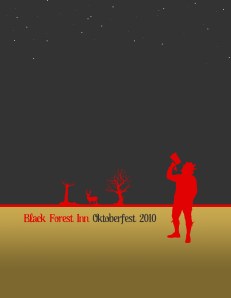Black Forest Inn, Oktoberfest menu cover