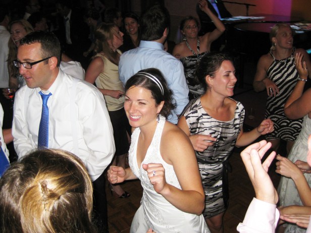 Liz and Curt break a move on the dance floor.