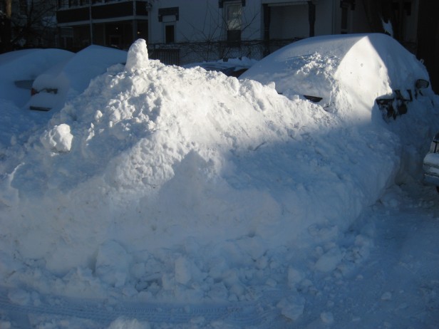 parking lot after 2010 minneapolis blizzard