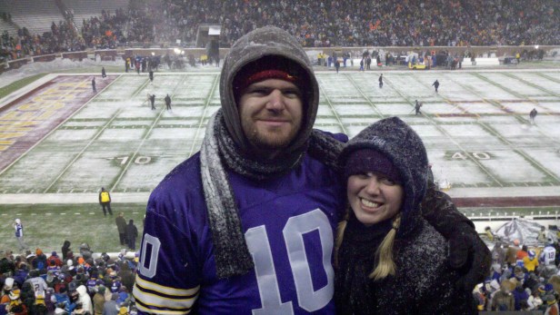 Lauren and I during pre-game.