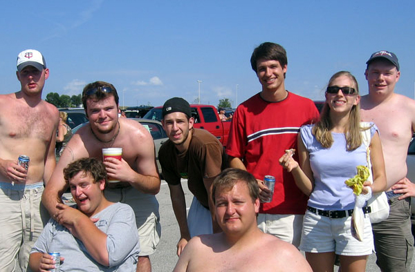 MISSOURI: The gang tailgates before a Royals game.