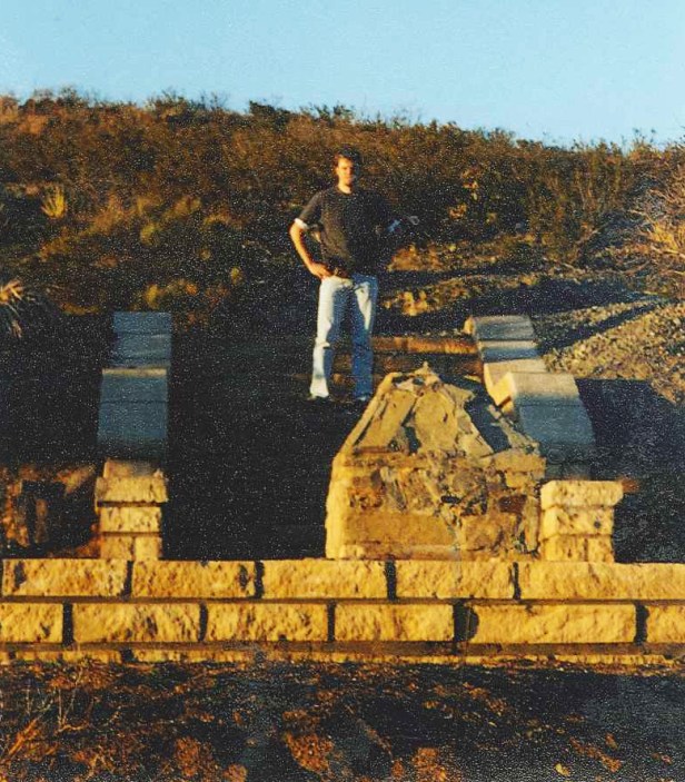 TEXAS: Stretching at a scenic stop along I-20