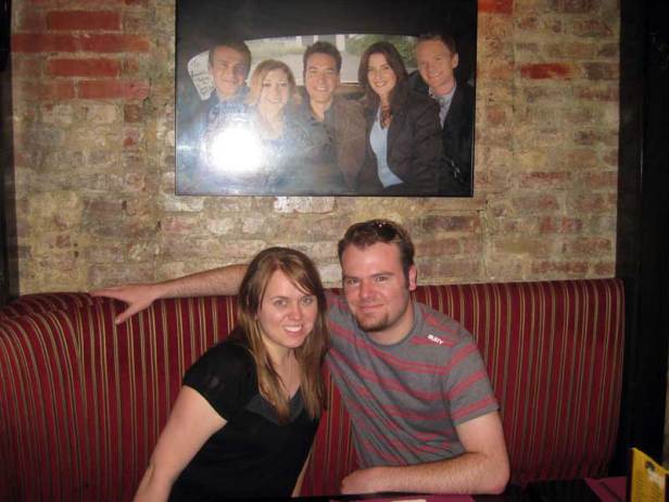 Ryan and Lauren at McGee's Bar, where How I Met Your Mother's bar was based