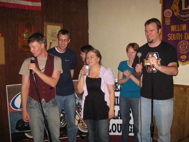Willow Lake High School class of 2001 doing karaoke