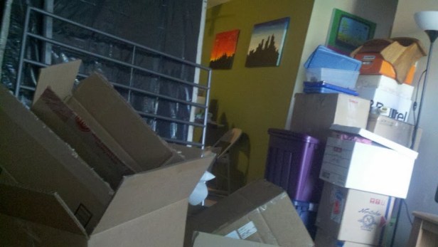 The task ahead as we got ready to move.