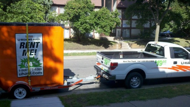 The U-Box, all packed up and ready for shipment.