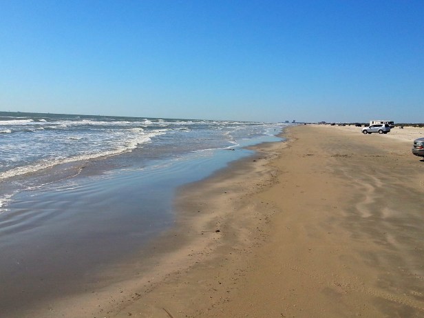 The beach at Port Aransas