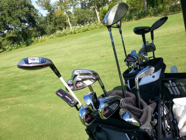 Even these fancy Callaway clubs couldn't save me from embarrassment.