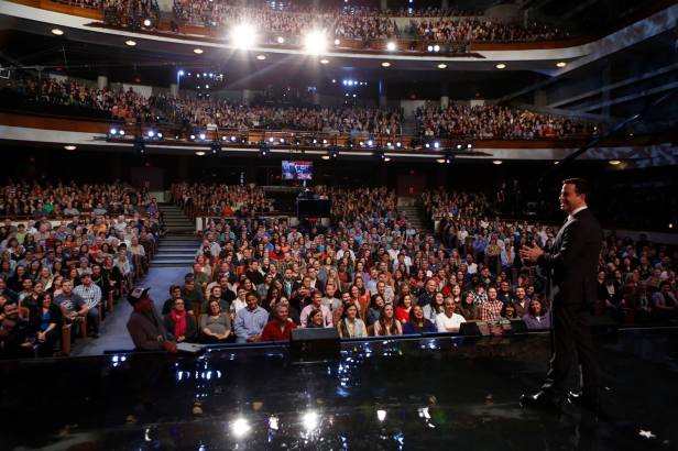 Can you find me? 7th row center, about 5 seats in.