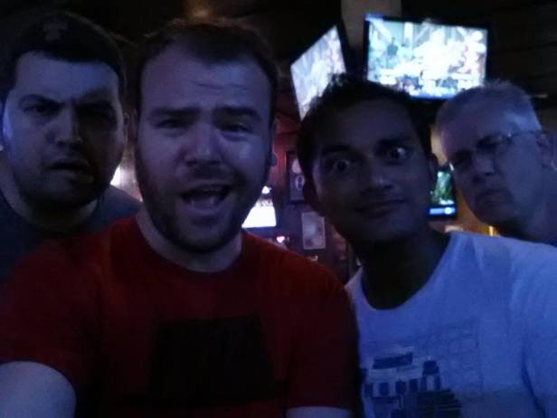 Julio, me, Mike, and Paul shut the bars down on a random Tuesday night.