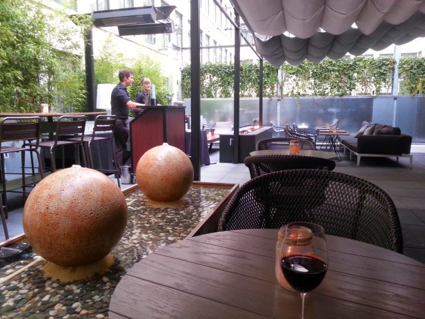 There was a private reception for select customers at a rooftop bar. I accidentally arrived an hour early but the bar was open so I just got a head start on everyone.