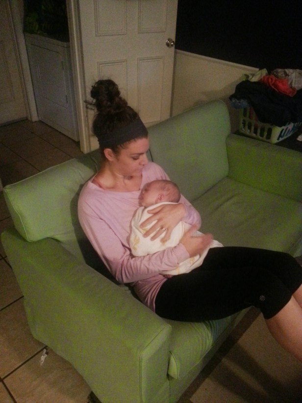 Aunt Jordan proved to have the magical touch when calming a baby. Maybe has something to do with mothering four kids.