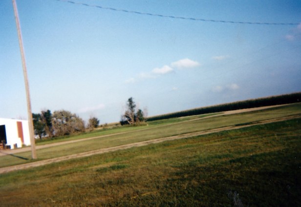 Part of the family farm, ca. 1999. And at an odd angle. I think this was from one of Alex's disposable camera projects.