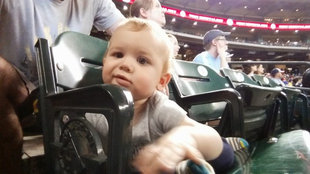 Nawww, so cute sitting in a seat all by himself.