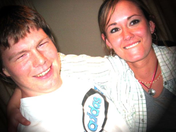 Nick Sandbulte and Katie Eye hanging out at a 912 North Egan party.