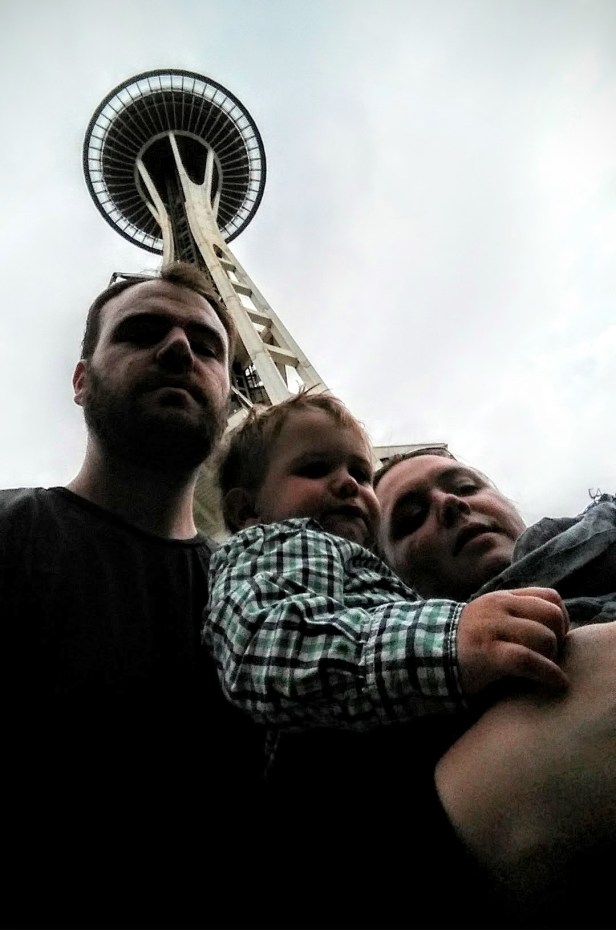 The family at the Space Needle. 