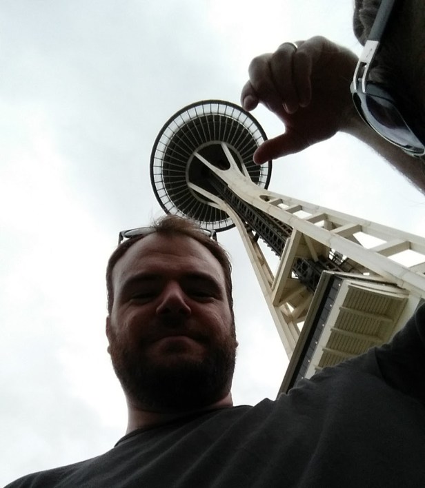 Me being dumb at the Space Needle.