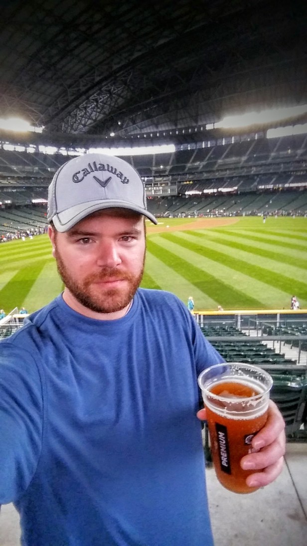 My first pregame beer. Exploring a stadium for the first time is my favorite.
